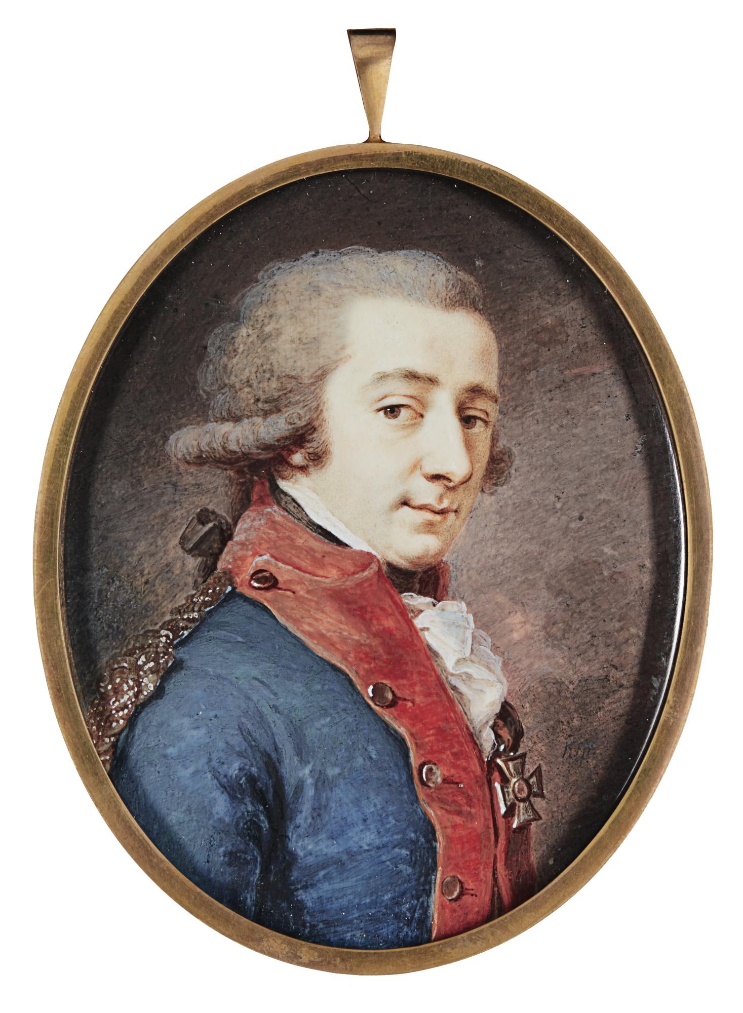 Augustin Ritt - Portrait Of A Young Officer, Circa 1795