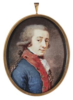 Augustin Ritt - Portrait Of A Young Officer, Circa 1795