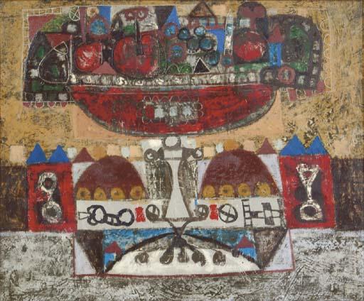 Augustin Ubeda - Still life with fruit and birds