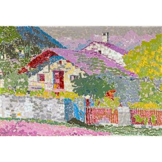 Augusto Giacometti - Bergdorf (Haus Und Garten In Stampa) Mountain Village (House And Garden In Stampa)