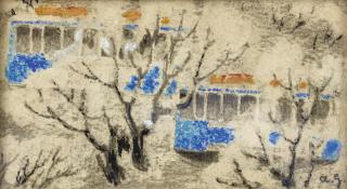 Augusto Giacometti - Blaue Tramwagen I