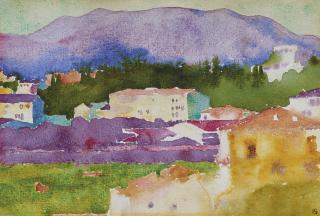 Augusto Giacometti - Monte Morello, 1909