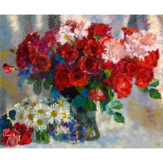 Augusto Giacometti - Rote Rosen, 1933 Red Roses, 1933