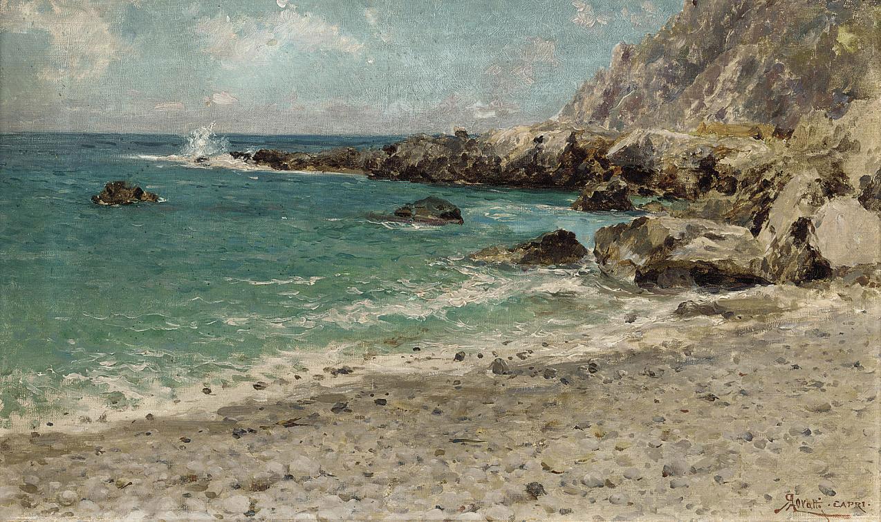 Augusto Lovatti - Breaking waves on the Capri coast