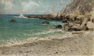 Augusto Lovatti - Breaking waves on the Capri coast