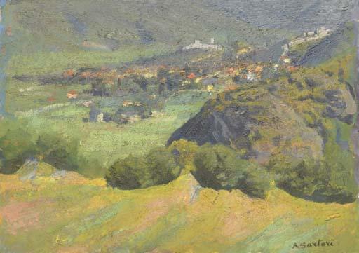 Augusto Sartori - Paesaggio Bellinzona