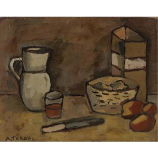 Augusto Torres - Still Life With Pitcher
