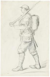 Augustus Edwin John, O.M., R.A. - A Canadian infantryman