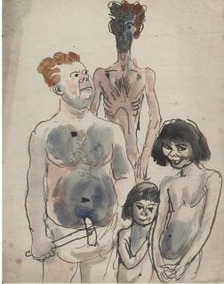 Augustus Edwin John, O.M., R.A. - Caveman Family; And Nine Other Cavemen Studies