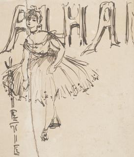 Augustus Edwin John, O.M., R.A. - Design for poster Old Alhambra Music Hall