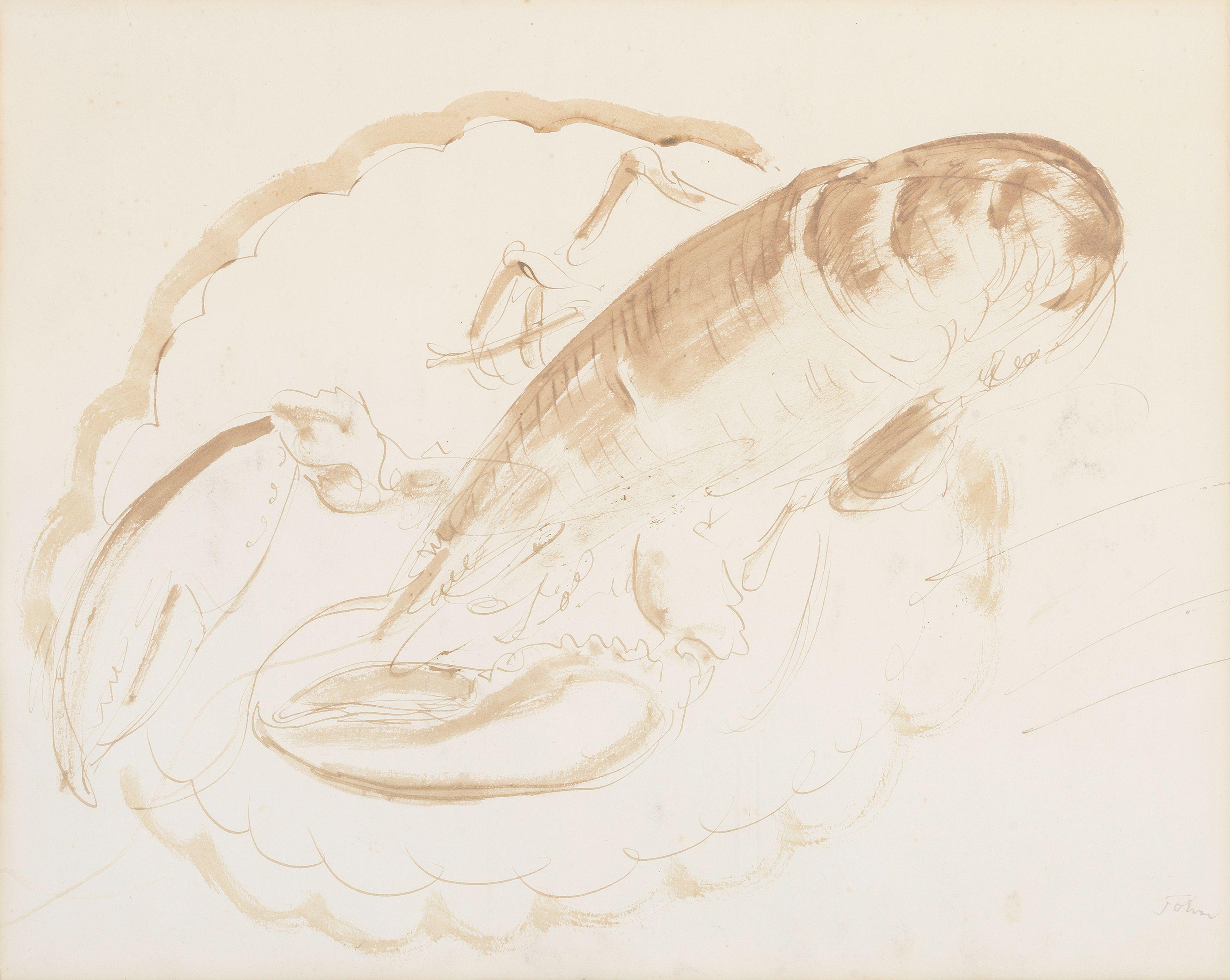 Augustus Edwin John O.M., R.A. - Lobster