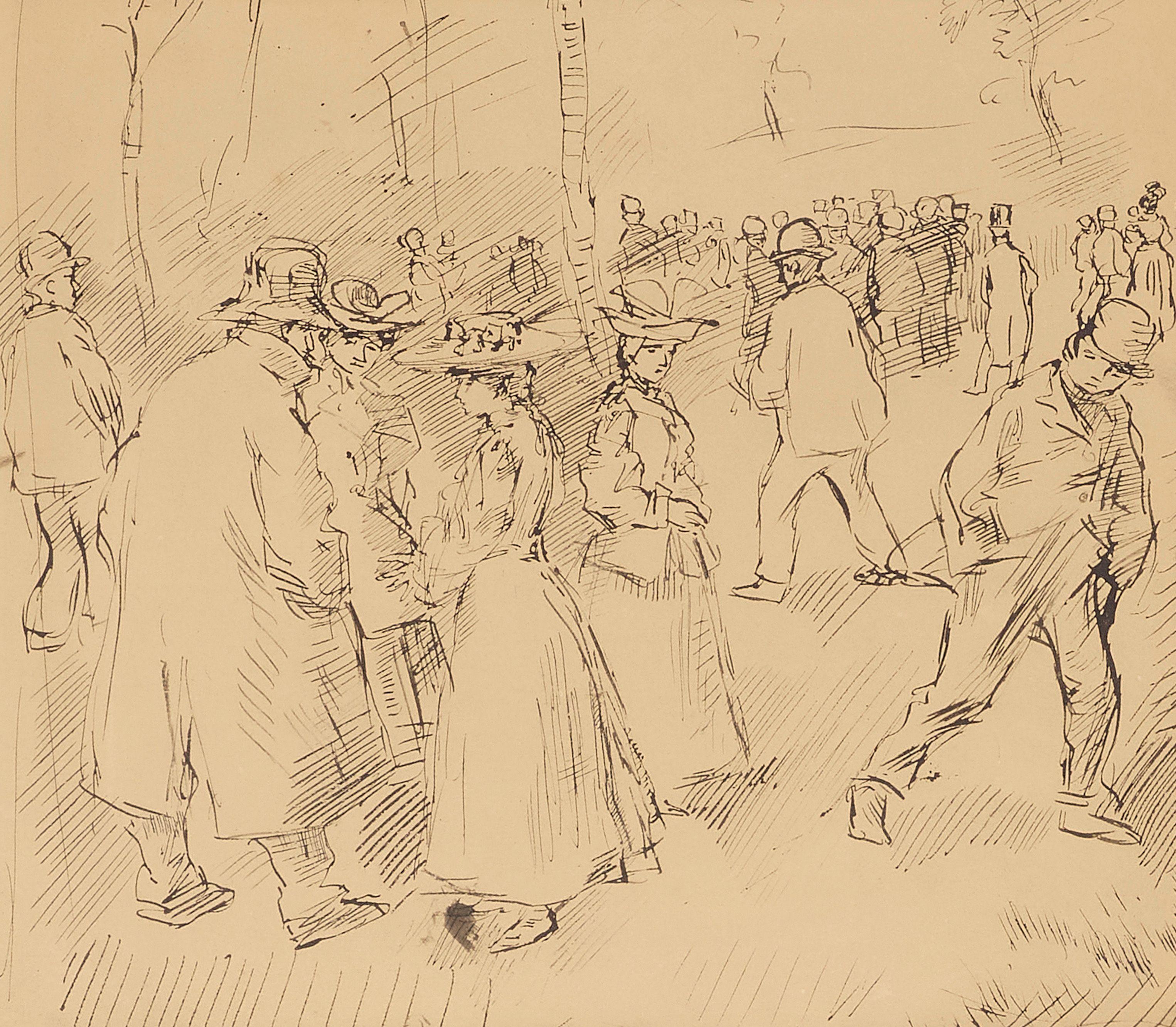 Augustus Edwin John O.M., R.A. - Meeting in the Park