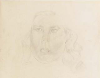 Augustus Edwin John, O.M., R.A. - Portrait Of A Girl