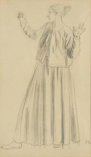 Augustus Edwin John O.M., R.A. - Portrait Of A Lady