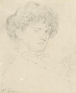 Augustus Edwin John O.M., R.A. - Portrait Of A Lady
