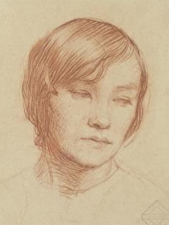 Augustus Edwin John, O.M., R.A. - Portrait Of A Woman