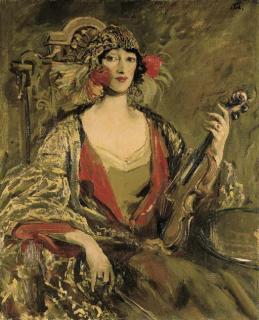 Augustus Edwin John, O.M., R.A. - Portrait of Mrs Eve Fleming