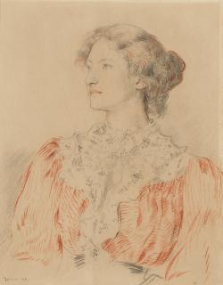 Augustus Edwin John O.M., R.A. - Portrait Of Mrs Limond