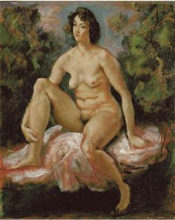 Augustus Edwin John, O.M., R.A. - Portrait of Vivien, the artist\'s daughter