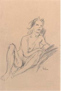 Augustus Edwin John, O.M., R.A. - Seated Nude