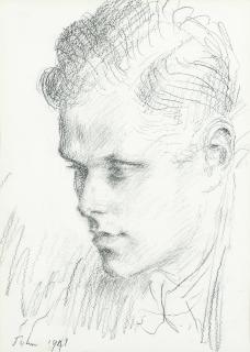 Augustus Edwin John O.M., R.A. - Sir George Duff-Sutherland-Dunbar, 7th Baronet (1906-1963)