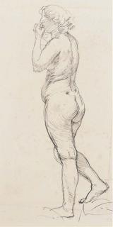 Augustus Edwin John. O.M., R.A. - Standing female nude