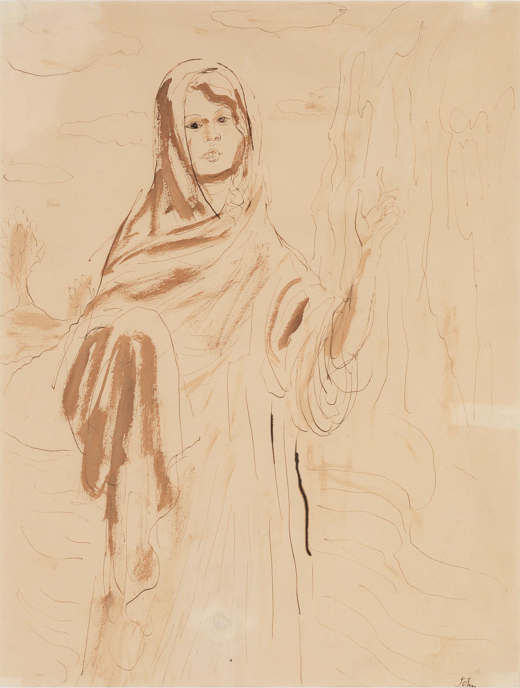 Augustus Edwin John O.M., R.A. - Study for Composition No. 17