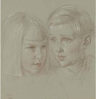 Augustus Edwin John, O.M., R.A. - Tessa And Richard Head