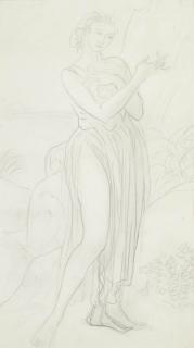 Augustus Edwin John, O.M., R.A. - Young woman in the wilderness