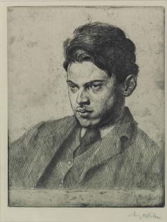 Augustus Edwin John - Percy Wyndham Lewis (Campbell Dodgson 19)
