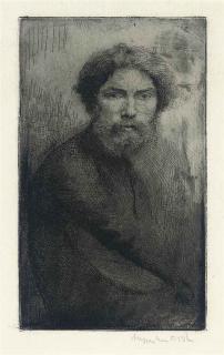 Augustus Edwin John - Portrait of the artist (Campbell Dodgson 7)