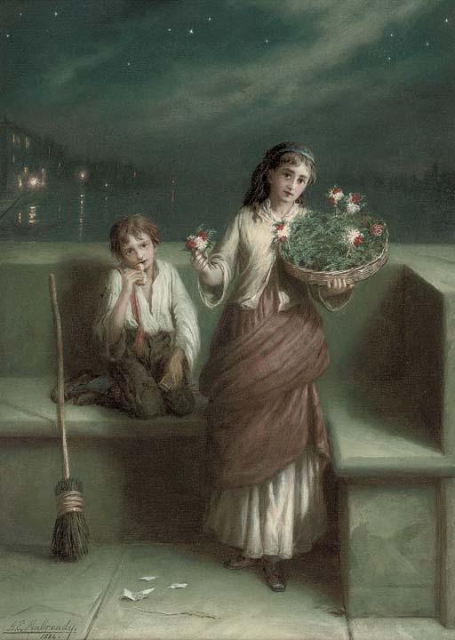 Augustus Edwin Mulready - Mutually giving and receiving aid. They set each other off like light and shade