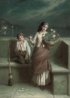 Augustus Edwin Mulready - Mutually giving and receiving aid. They set each other off like light and shade