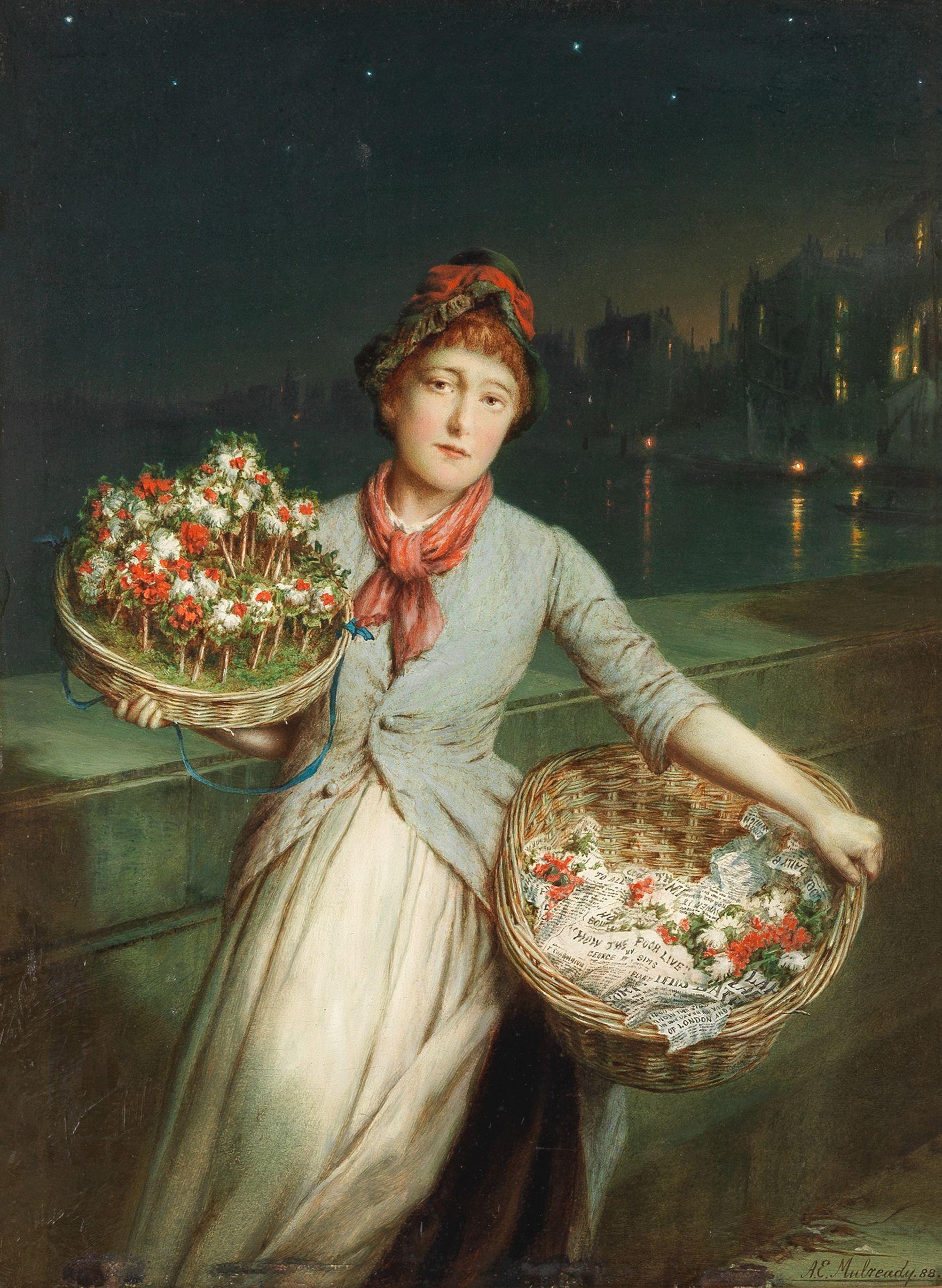 Augustus Edwin Mulready - \'The Close of Day\'