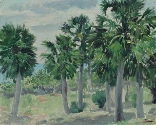 Augustus John, O.M., R.A. - Cabbage Palms, Jamaica