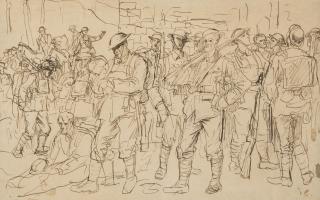 Augustus John, O.M., R.A. - Canadian Soldiers