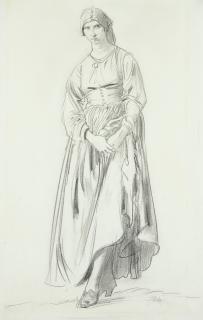 Augustus John, O.M., R.A. - Dorelia Holding Up Her Skirt