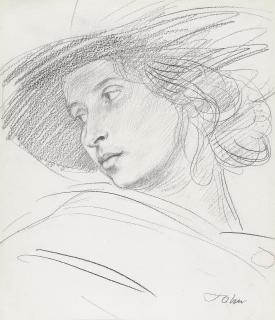 Augustus John, O.M., R.A. - Dorelia In A Hat