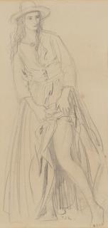 Augustus John O.M., R.A. - Girl Lifting Her Skirt