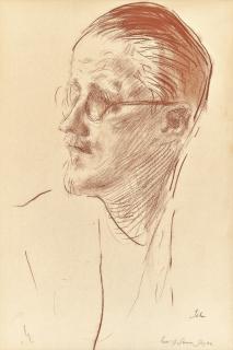 Augustus John, O.M., R.A. - Head of James Joyce