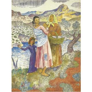 Augustus John, O.M., R.A. - Peasants In The Pyrenees