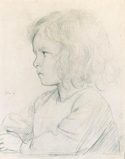 Augustus John, O.M., R.A. - Portrait of David, the artist\'s son, aged four