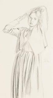 Augustus John, O.M., R.A. - Standing girl