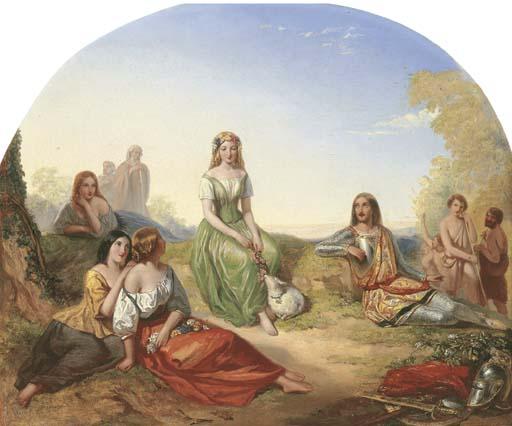 Augustus Jules Bouvier - The Knight\'s Enchantment