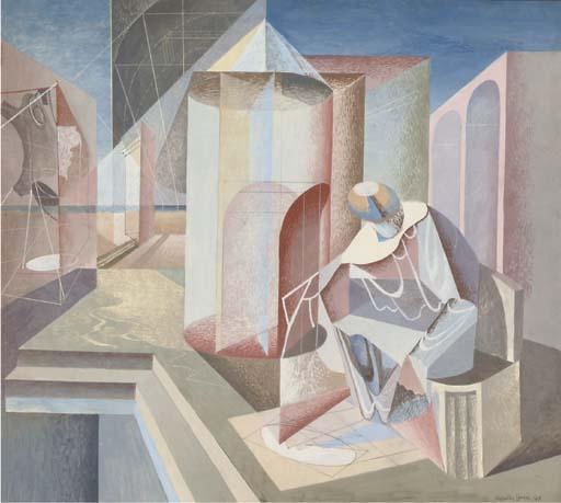 Augustus Lunn, A.R.C.A. - Composition With A Seated Figure