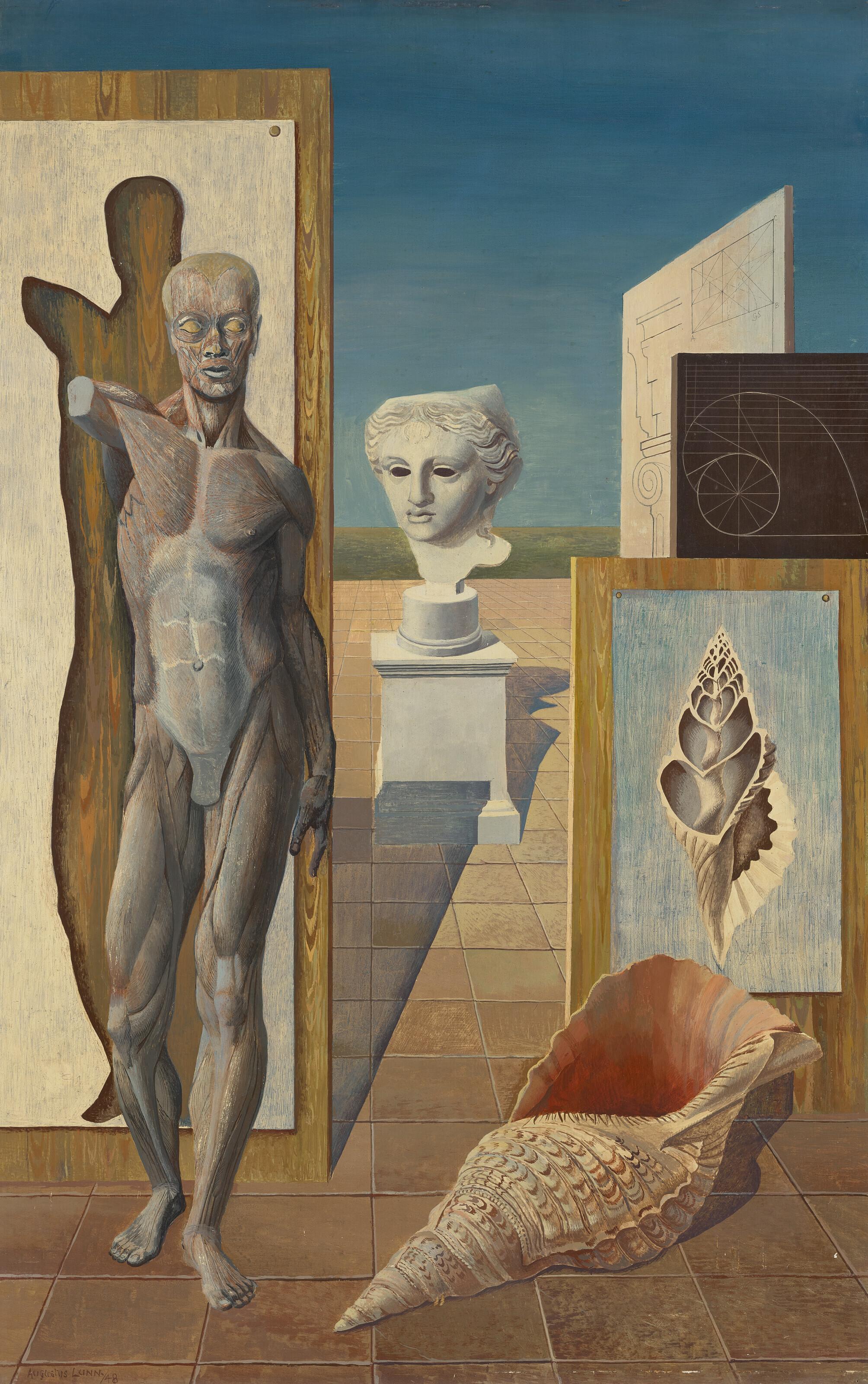 Augustus Lunn - Composition with Classical Figure