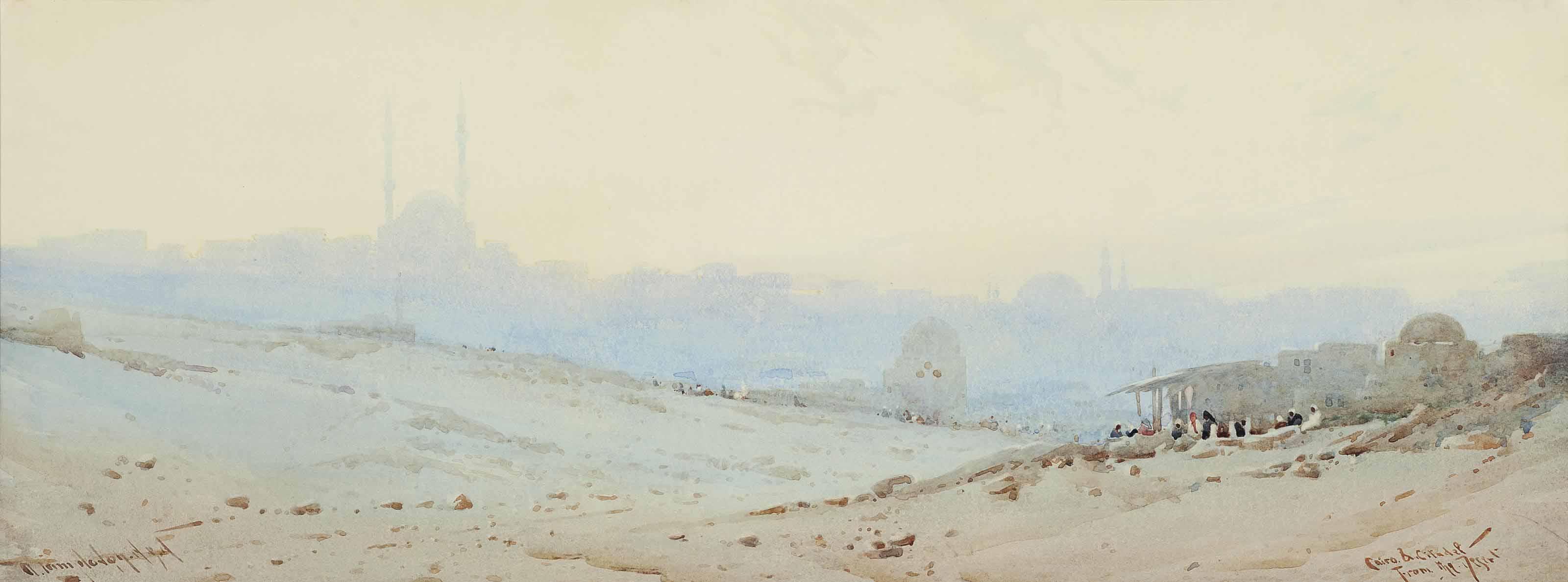 Augustus Osborne Lamplough - Cairo, the citadel from the desert