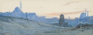 Augustus Osborne Lamplough - Cario, the citadel at dusk