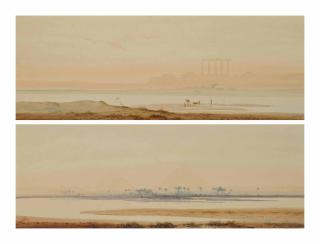 Augustus Osborne Lamplough - Pyramids of Egypt; and Ruins near Luxor