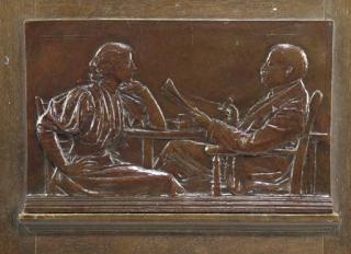 Augustus Saint-Gaudens - \'Mildred and William Dean Howells\'